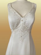 Sahara wedding dress close up - size 16